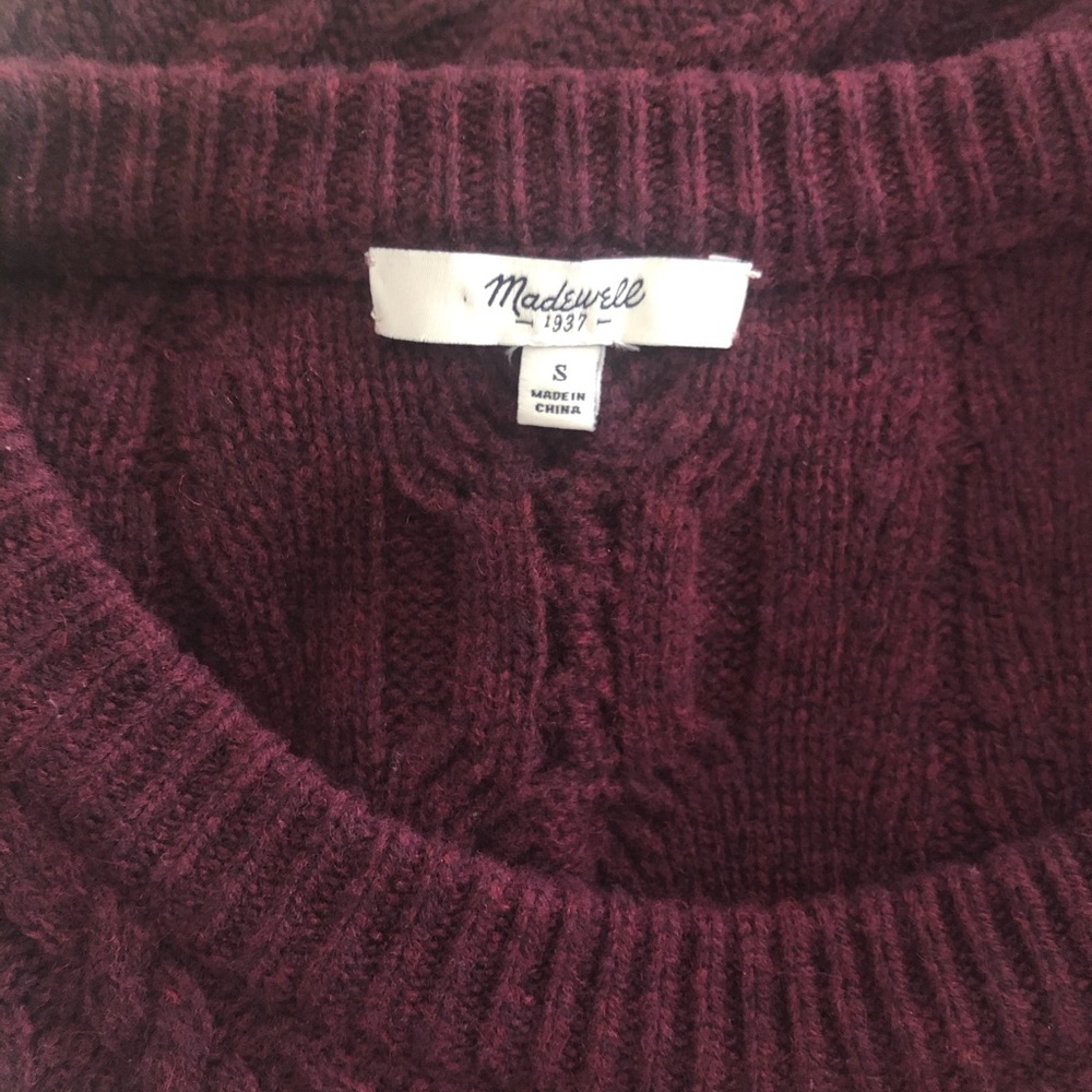 Madewell Elin Cable Sweater Dress Size S - Picture 6 of 8